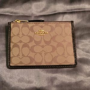 Coach Jacquard mini skinny ID wallet